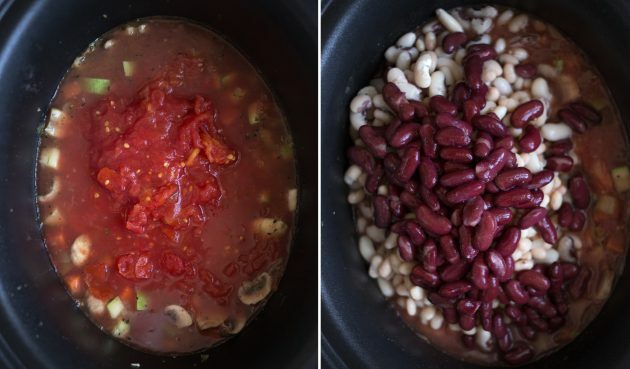  Πώς να φτιάξετε ένα στιφάδο φασολιών: προσθέστε μια πιατέλα λαχανικών με ντομάτες στο δικό σας χυμό