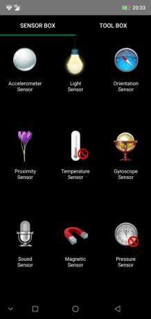 Επισκόπηση smartphone Ulefone X: SensorBox