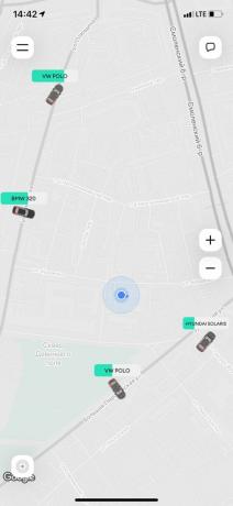 Karshering «Delimobil»: για τον χάρτη στην εφαρμογή, επιλέξτε ένα δωρεάν αυτοκίνητο
