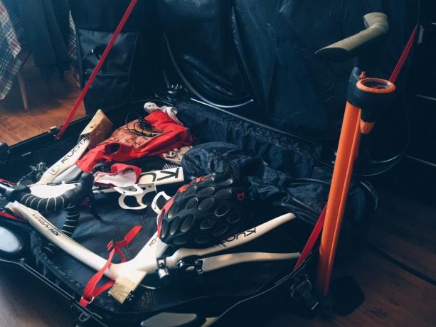 Bike σε μια βαλίτσα
