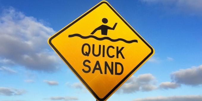 Επιβίωση στη φύση: Για να επιβιώσετε σε κινούμενη άμμο, πρέπει να αυξήσετε την περιοχή επαφών σας