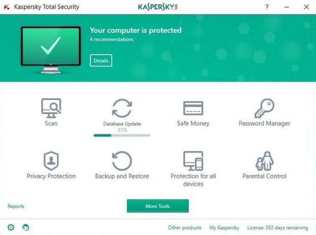 Anti-Virus για Windows 10: Kaspersky Total Security 2017