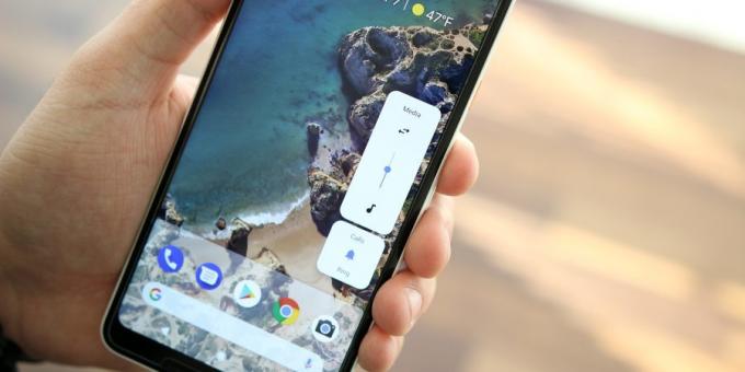 Android P: μενού ελέγχου έντασης